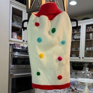 Colorful Polka Dot Knit Sweater